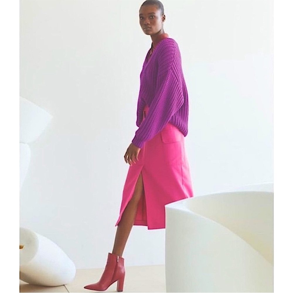 Topshop pink skirt